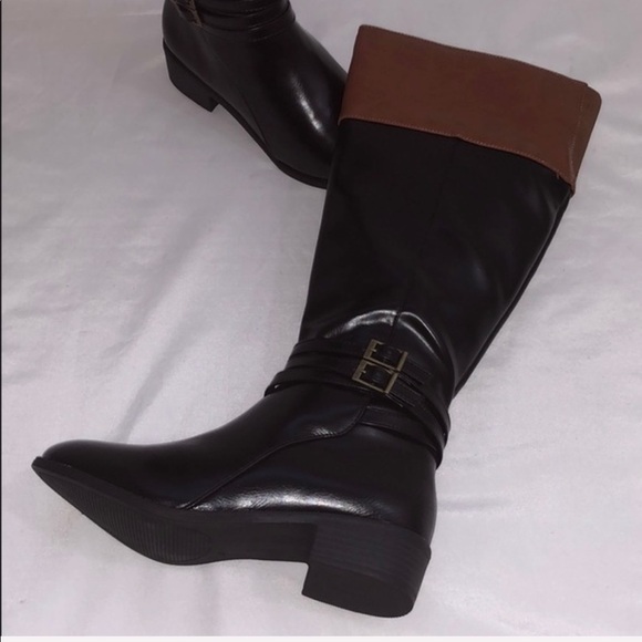 LAST ONE AVAILABLE!! - New SO Women's Knee High Riding Boots Black Brown - Picture 8 of 16